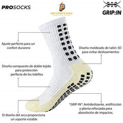 Medias Técnicas Profesionales Deportivas Antideslizantes | Grip Socks - Pro Sports Peru