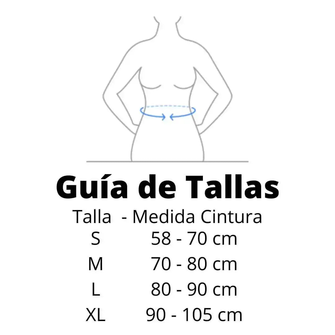 Faja Hot Shaper Mujer Moldeadora Cintura Quema Grasa Talla