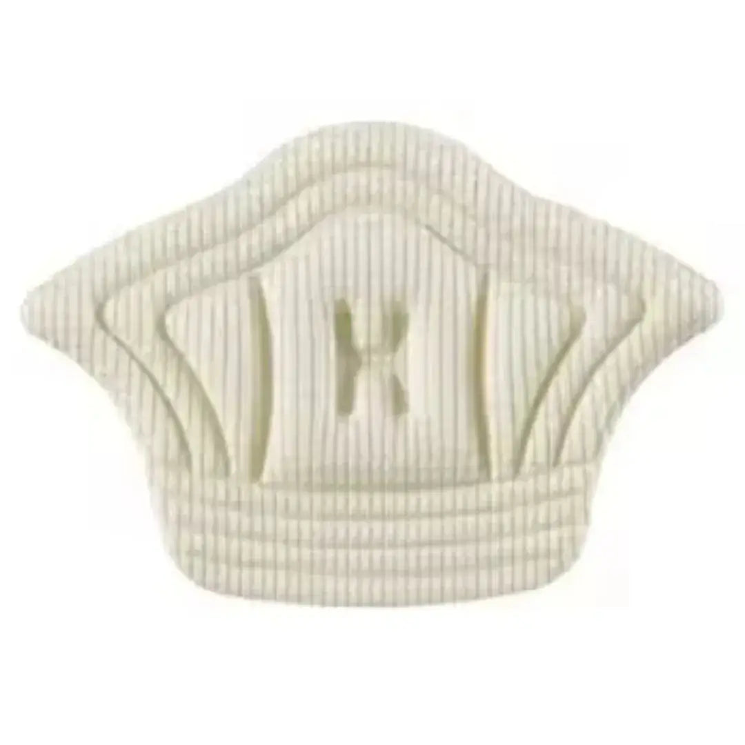 Almohadilla protectora de talón color beige ochentero, esponja suave antifricción para calzado holgado.