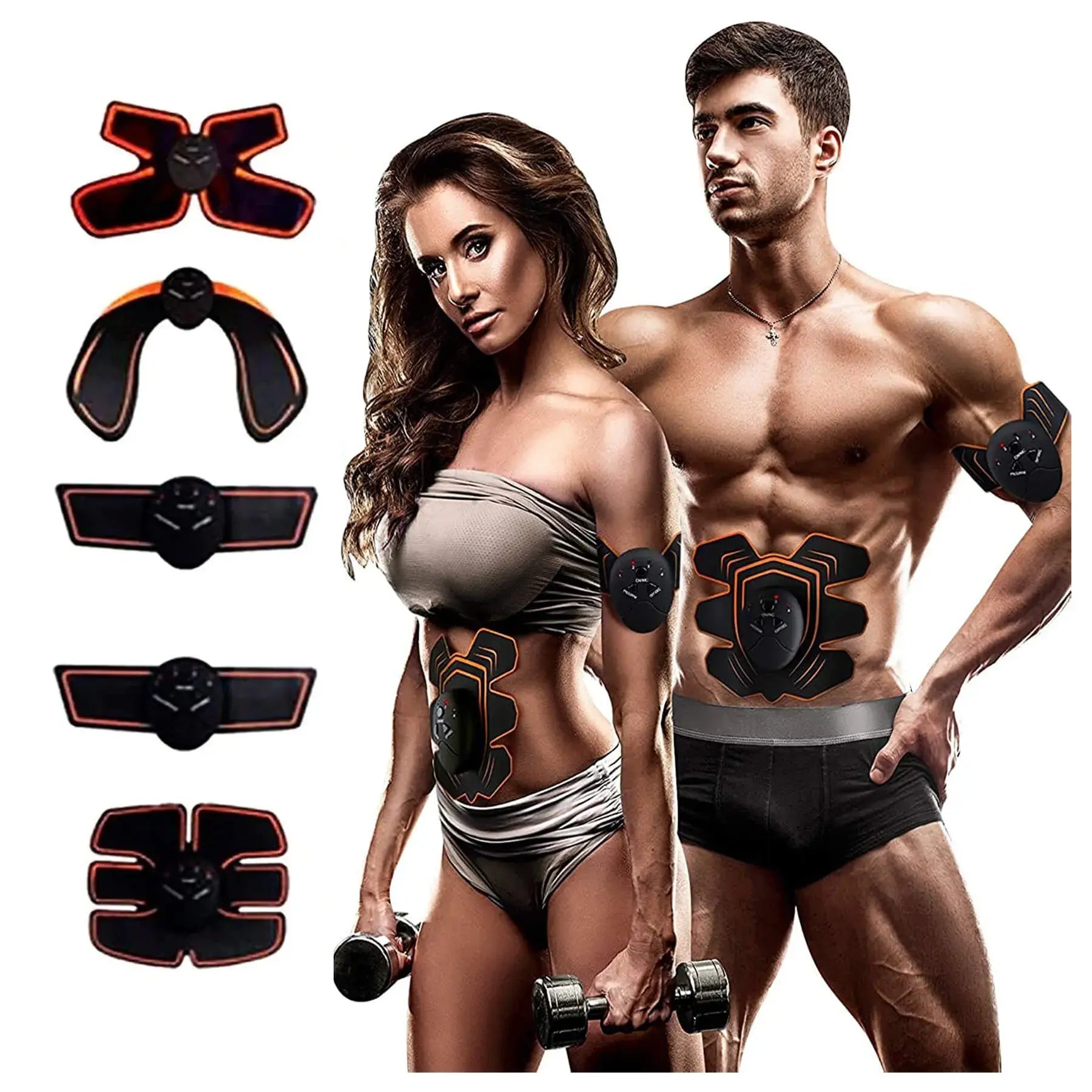 Electro Estimulador Muscular Smart Fitness 5 en 1 Abdomen + Cuello