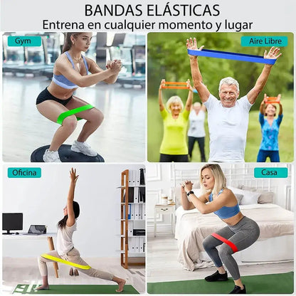 Set de 5 Bandas Elásticas de Resistencia | FitBands - Pro Sports Peru