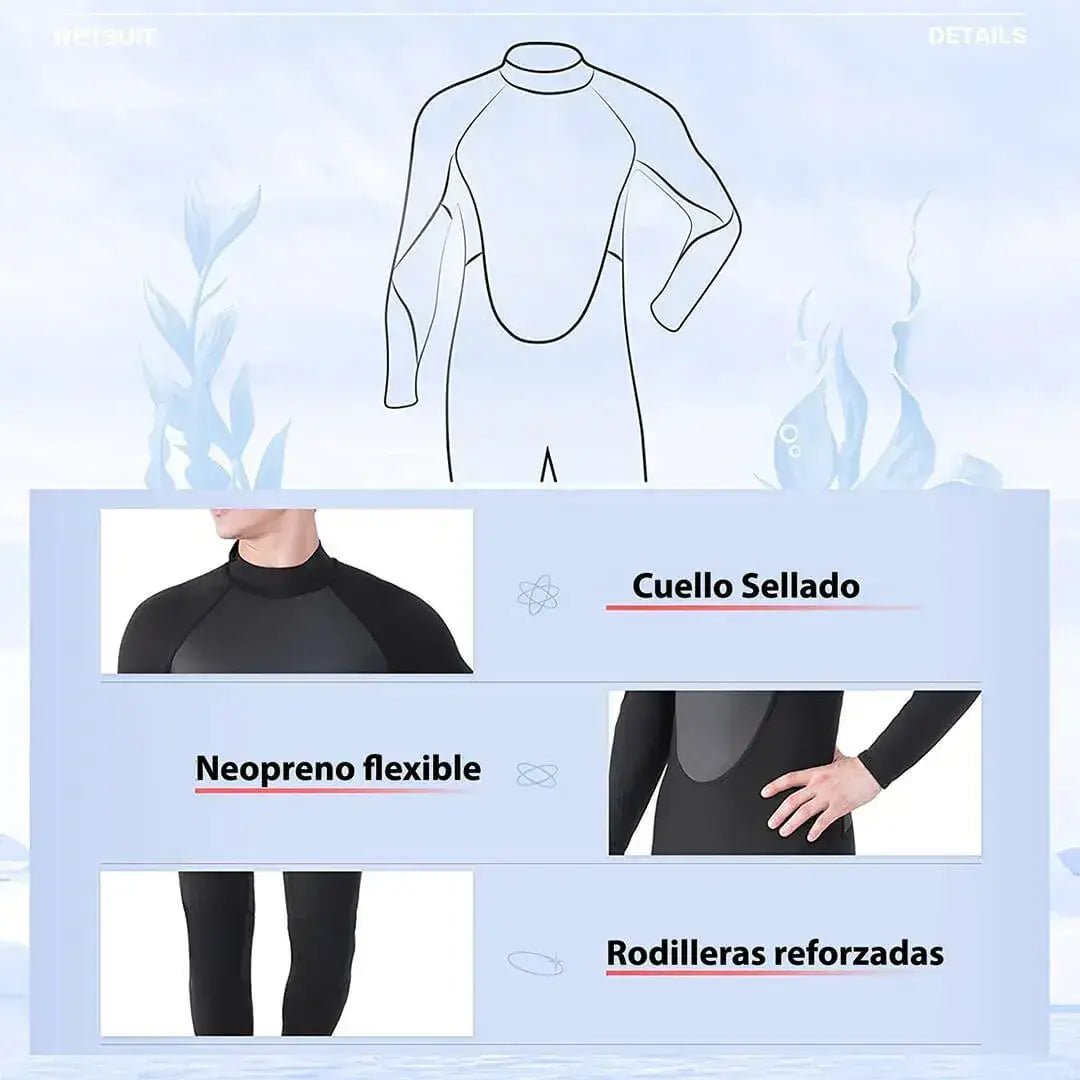 Wetsuit Pro 3/2 mm Traje de Neopreno Unisex | Pro Sports - Pro Sports Peru